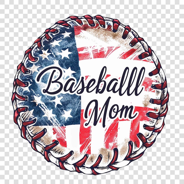 PSD patriotic baseball momon transparent background