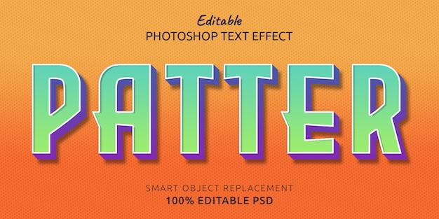 Patter Editable Text Style Effect