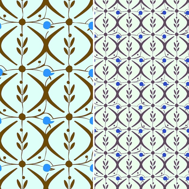 the pattern in the brown and green is from the collection of flowers