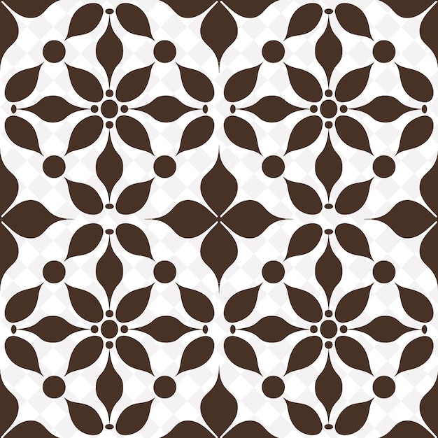 a pattern of circles and circles with a brown background