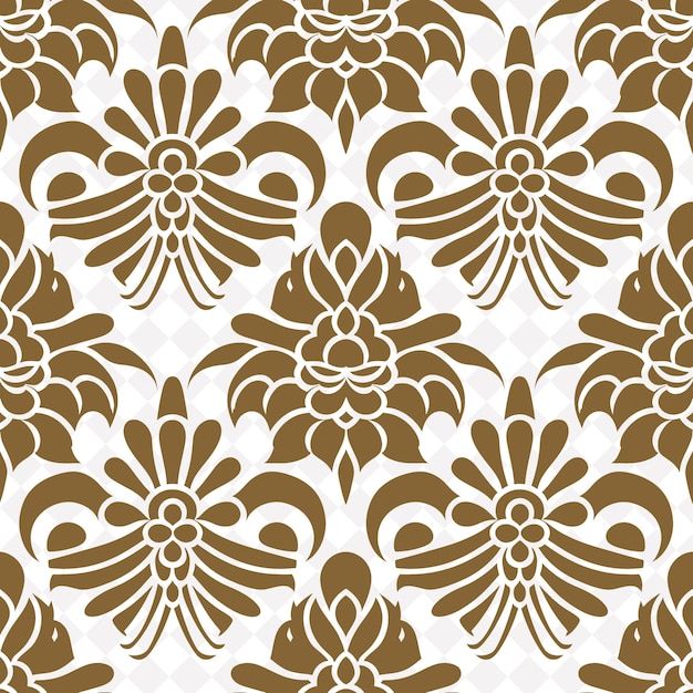 PSD the pattern of flowers on a brown background