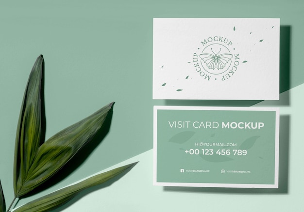 Pattern visit cards mockup