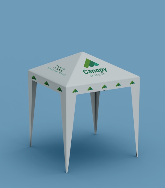 PSD pavilion with logo mockup