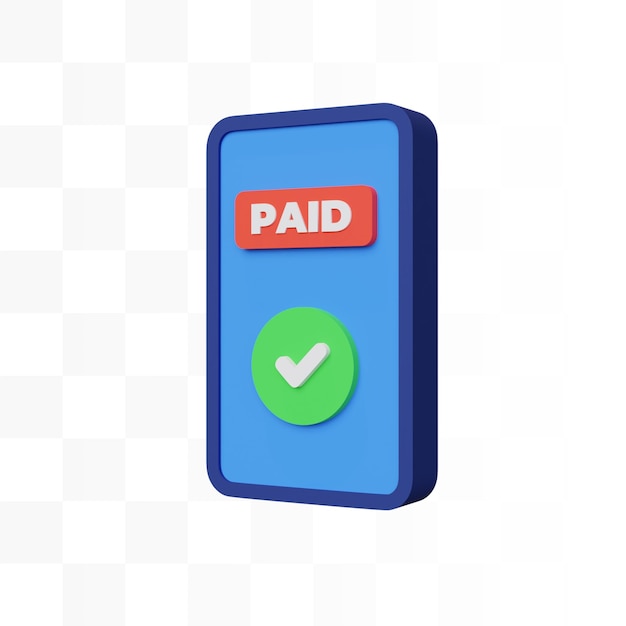 PSD payment and bill concept illustration