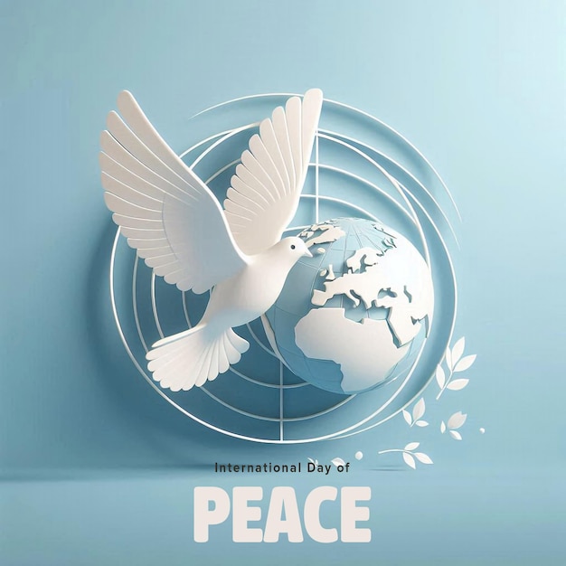 PSD peaceful planet international day of peace psd banner design