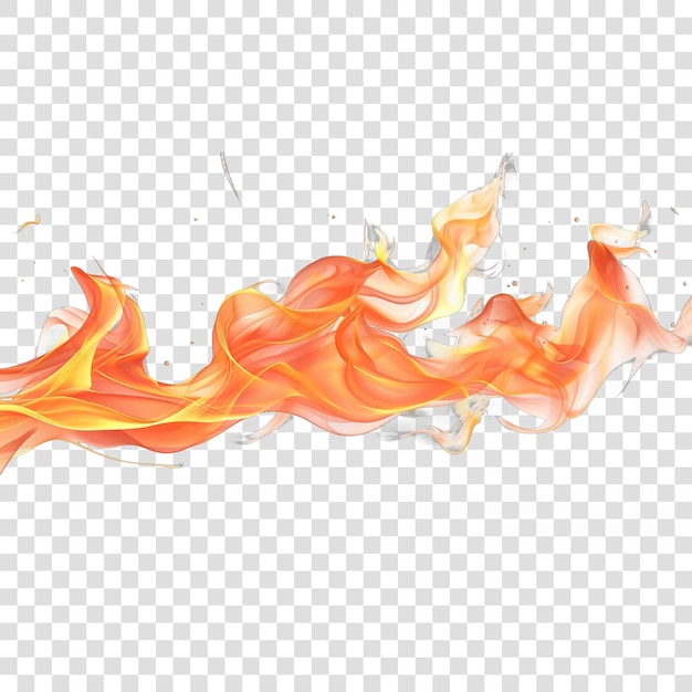 PSD peach flame realisticon transparent background