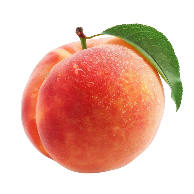 PSD peach isolated on a transparent background