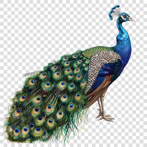 PSD peacock hinduon transparent background