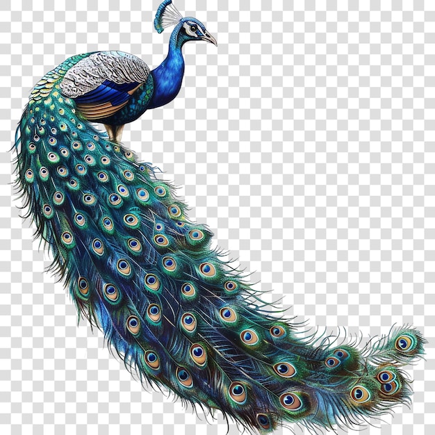 PSD peacock hinduon transparent background