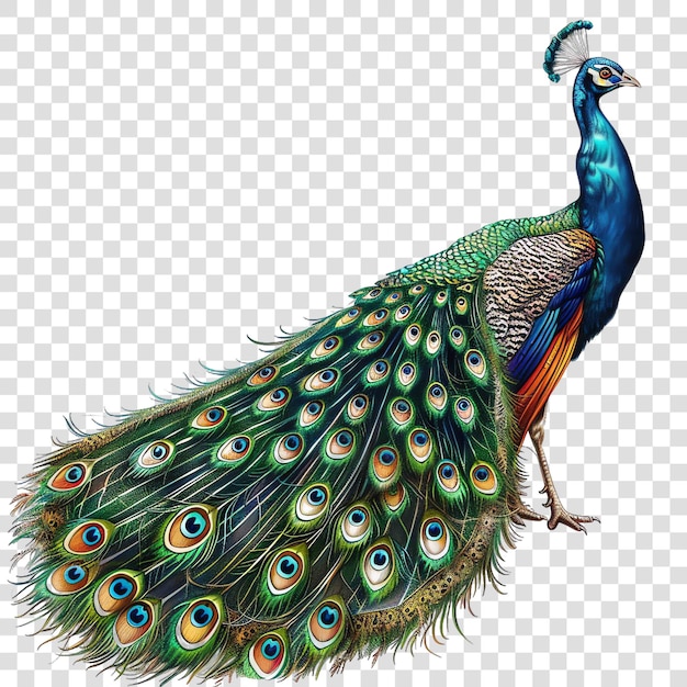 PSD peacock hinduon transparent background