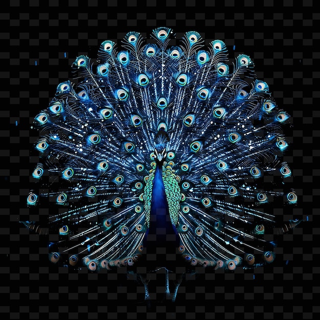 PSD a peacock with the word peacock on it