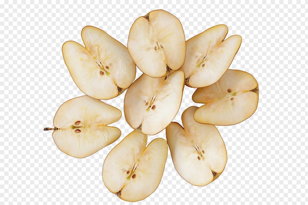 Pear realistic fruit healty food isolated on transparent background