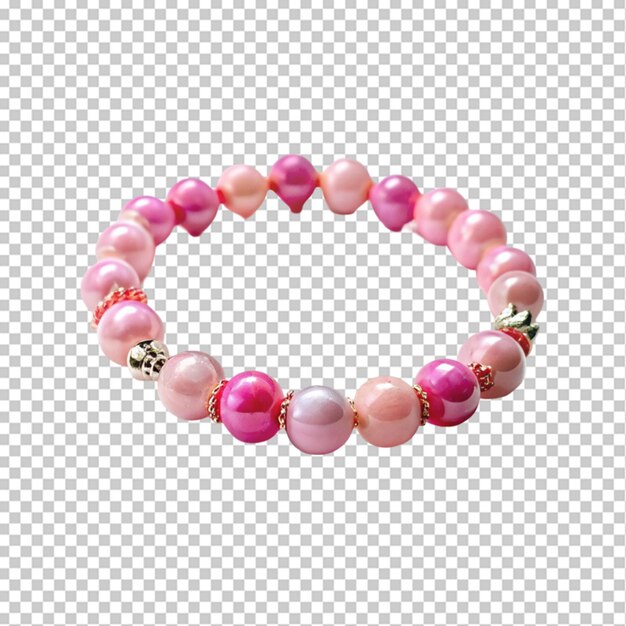 Pearl necklace on transparent background