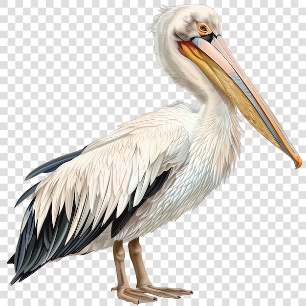 PSD pelicans transparent background realistic element