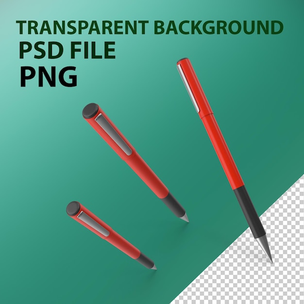 Pen Red PNG