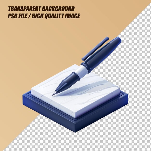 PSD pen on transparent background png