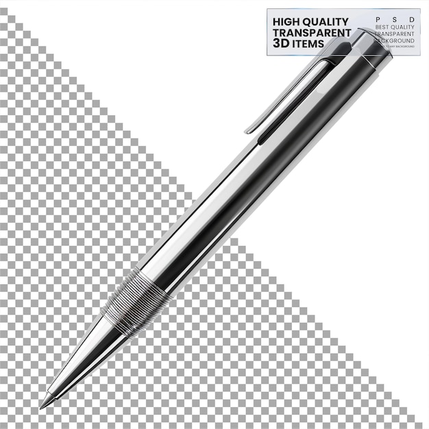 PSD a pen with the word high quality written on it