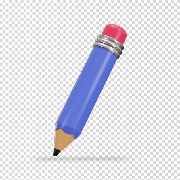 PSD pencil icon 3d render