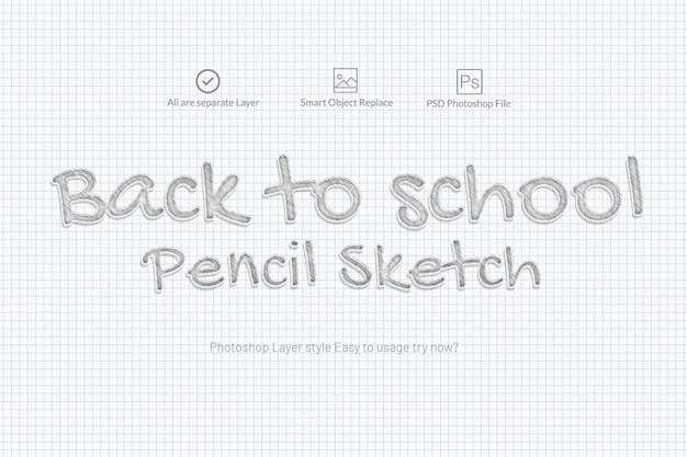 Pencil Sketch Text Effect