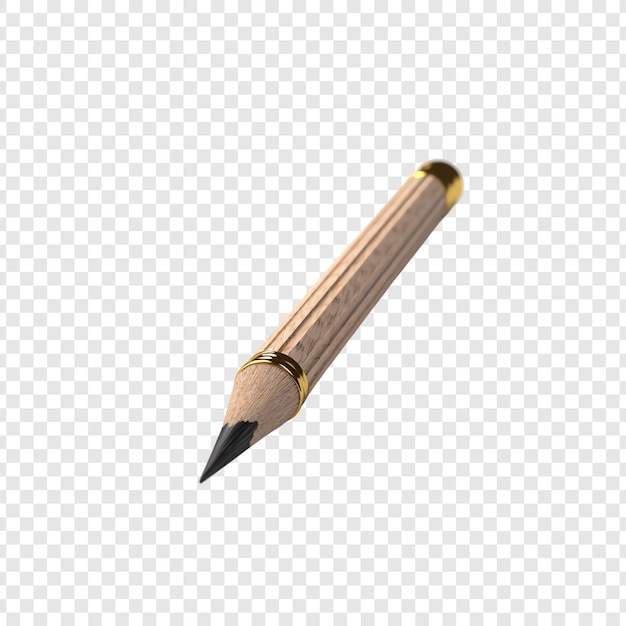 pencil on a transparent background