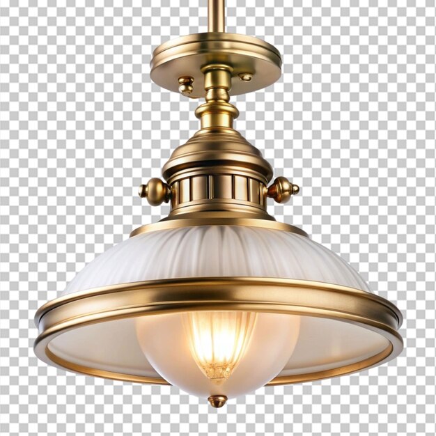 PSD pendant lamp on transparent background