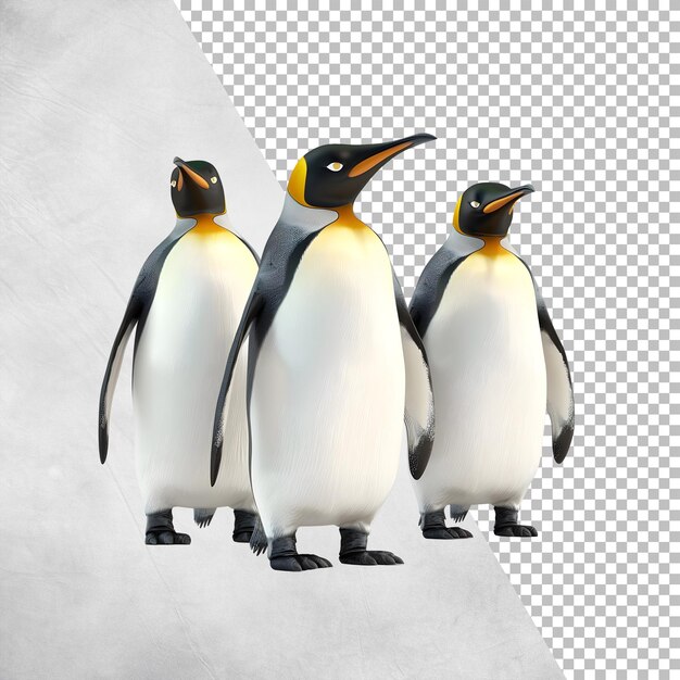 penguins Isolated on transparent background