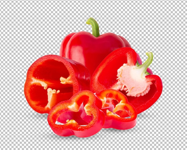 Pepper isolated on alpha layer