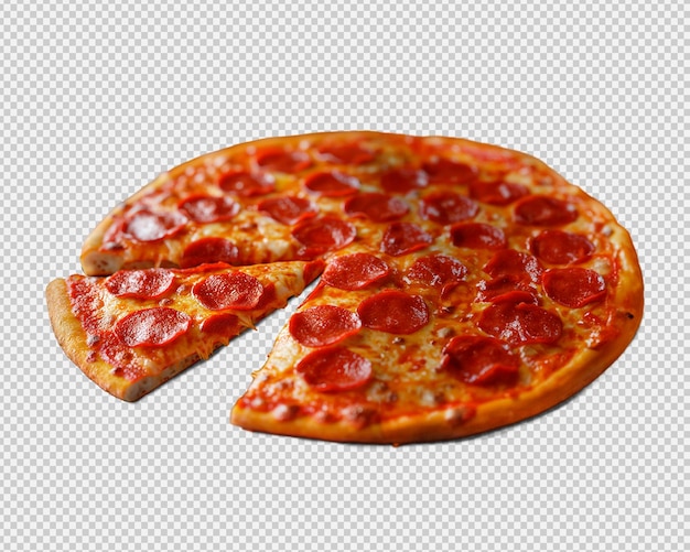 pepperoni pizza isolated