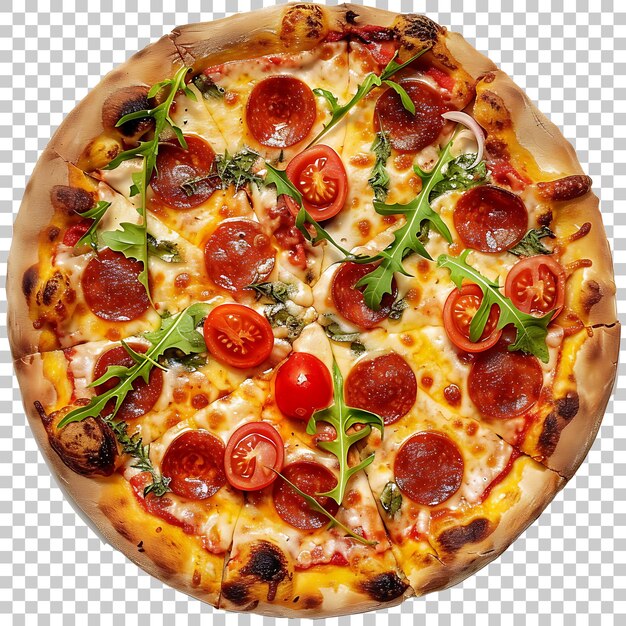 Pepperoni Pizza PNG with Transparent Background