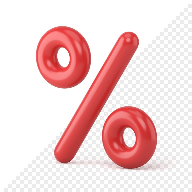 Percent Sign 3d Icon