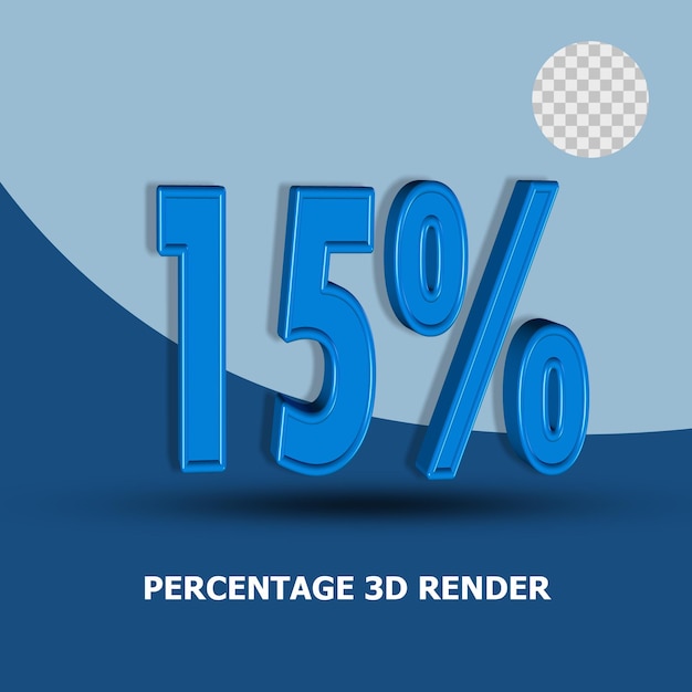 PERCENTAGE 3D RENDER