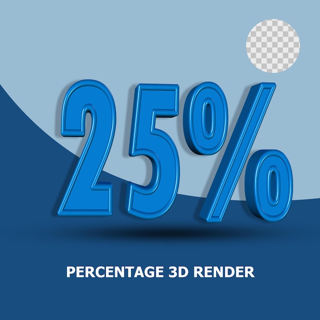 PERCENTAGE 3D RENDER