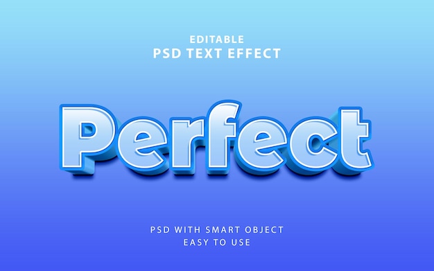 Perfect PSD 3D Text Effect Fully Editable