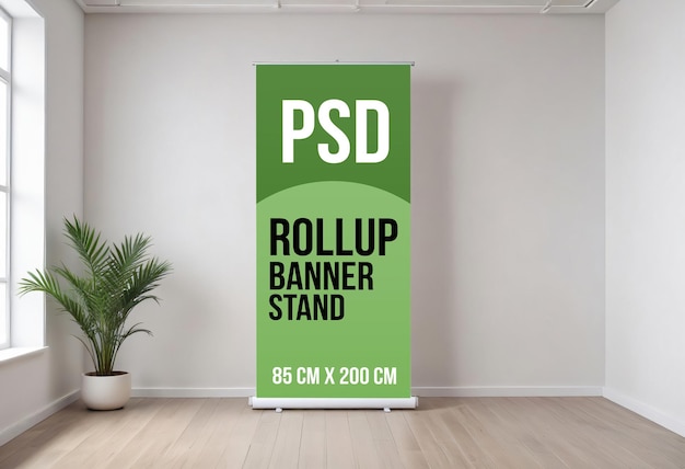 Perfect Rollup Banner Stand Mockup for Retail Displays