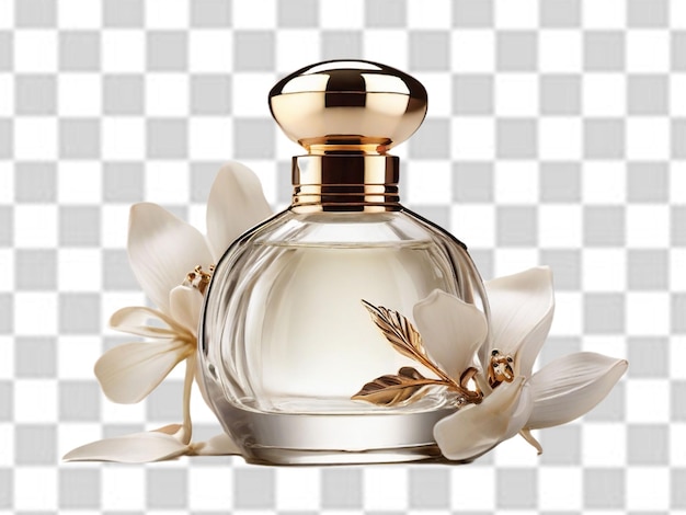 perfume bottle isolated on transparent background