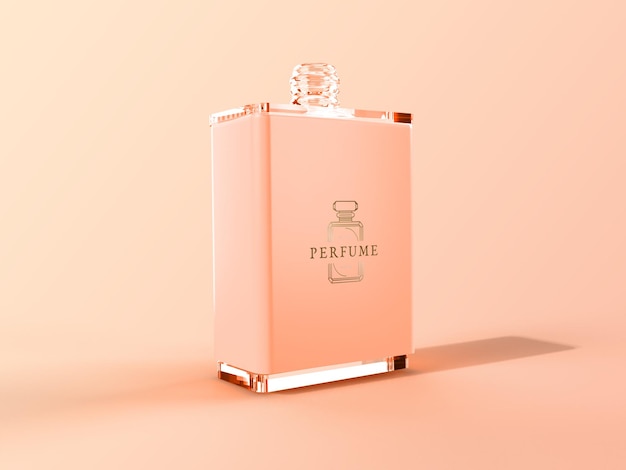 Perfume bottle mockup beauty product mock up