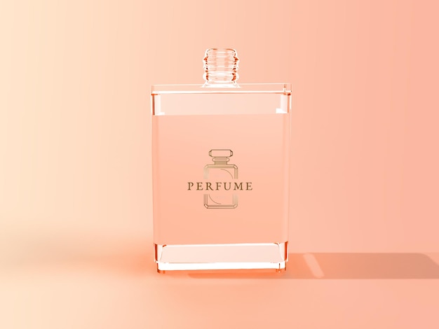 Perfume bottle mockup beauty product mock up