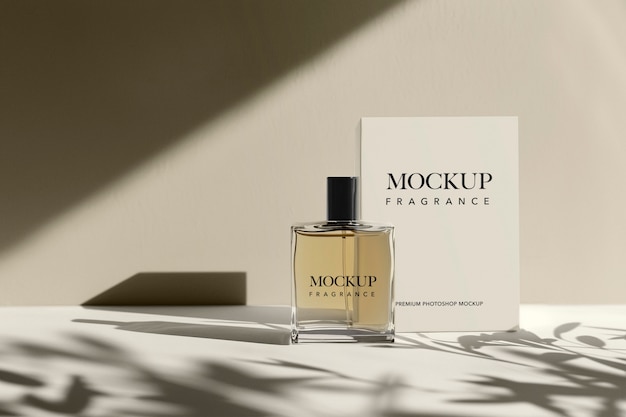 PSD perfume bottle mockup design