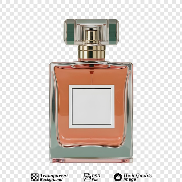 PSD perfume bottle png isolated on transparent background