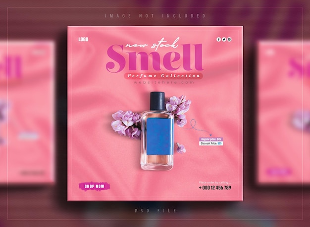 Perfume social media Instagram post banner design