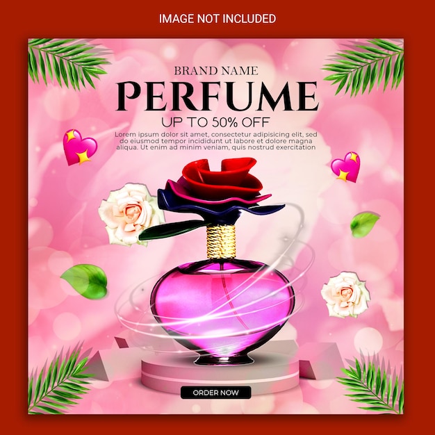 perfume social media post square template