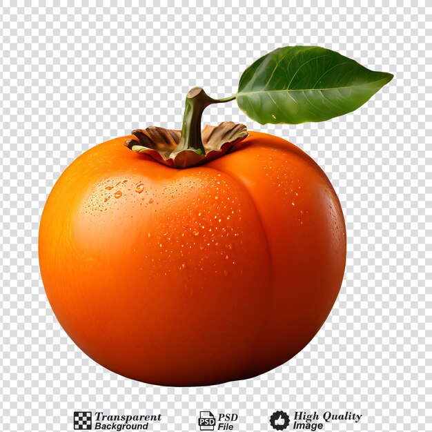 persimmon isolated on transparent background