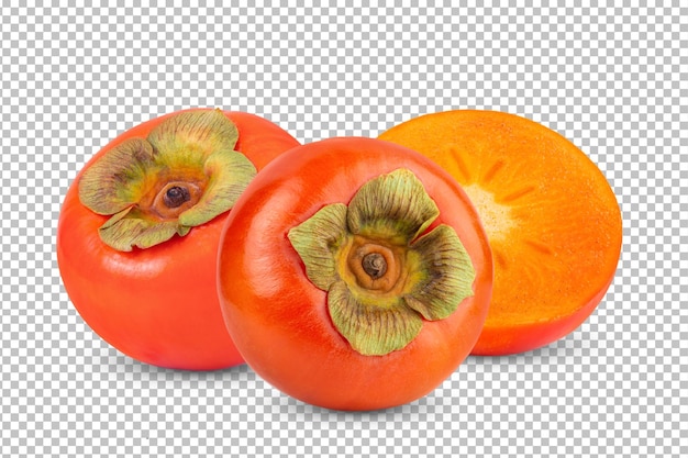 Persimmons with isolated on alpha layer