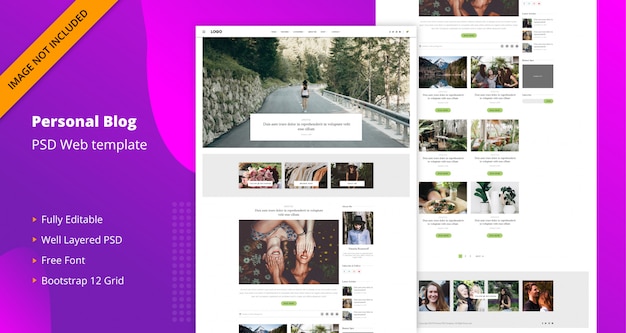 Personal blog template
