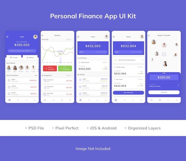 Personal Finance App UI Kit