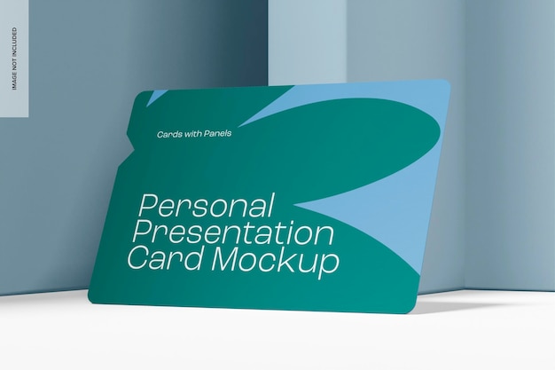 Personal Presentation Card Mockup Right View