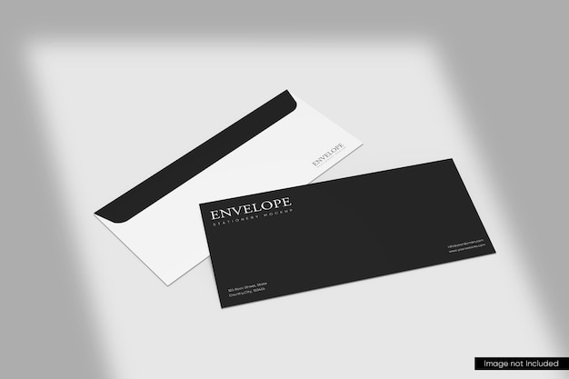 Perspective of envelope mockup