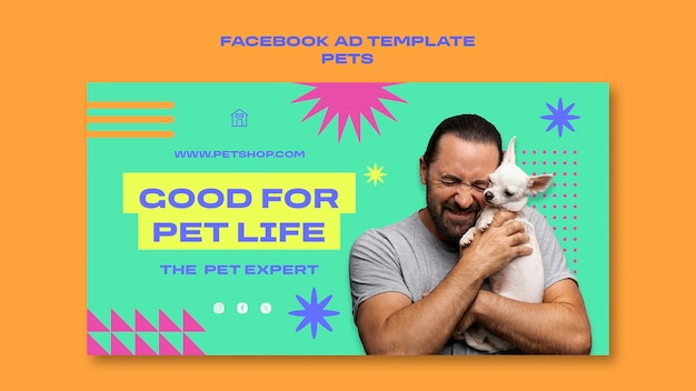 PSD pets template design