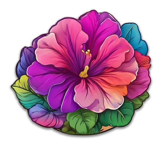 Petunia Flower Clipart design PSD