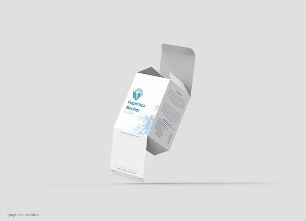 Pharmaceutical Paper Box mockup template